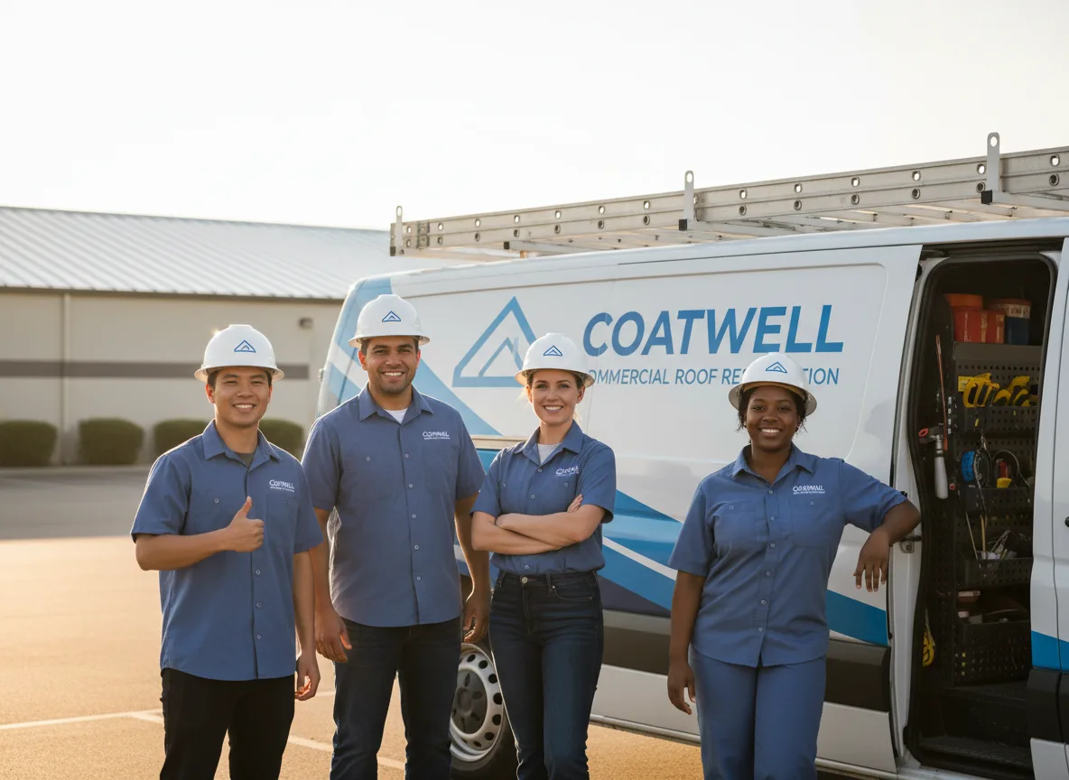 Commercial roof coating company in South Wayne, WI